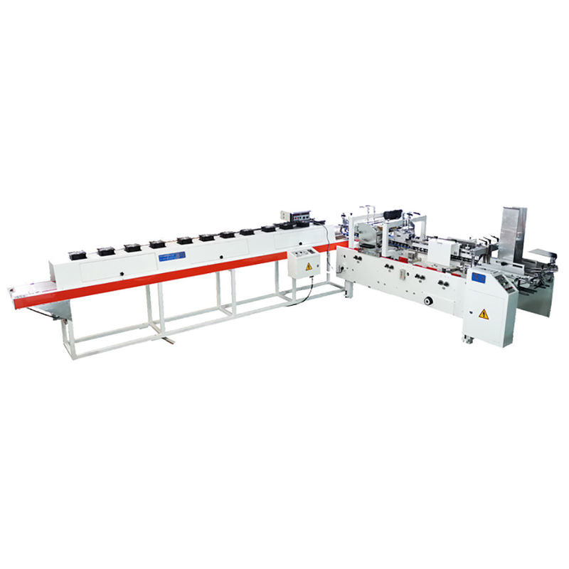 Box Pasting Paper Cup Sleeve Automatic Folder Gluer 220m/Min