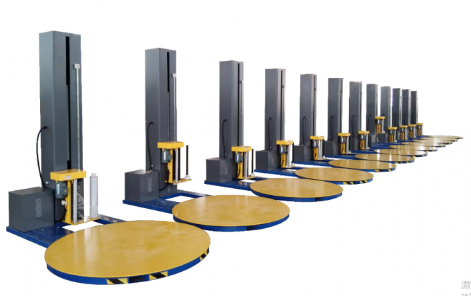 BL1650P Gıda İçecekler Tekstil Emtia Kimyasal Giysi için Elektrikli Otomatik Palet Stretch Film Sarma Makinesi 1