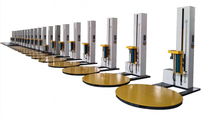 BL1650P Gıda İçecekler Tekstil Emtia Kimyasal Giysi için Elektrikli Otomatik Palet Stretch Film Sarma Makinesi 2