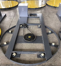 BL1650P Gıda İçecekler Tekstil Emtia Kimyasal Giysi için Elektrikli Otomatik Palet Stretch Film Sarma Makinesi 3