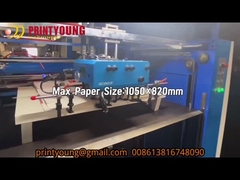 SGUV-1050 Tam Otomatik Besleyici Su Temelli UV Kaplama Laklama Makinesi IR Kurutucu ile