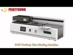 B40F Otomatik Küçük Boyutlu 4.3 inçlik Dokunmatik Ekran A4 Masaüstü Yapıştırıcı Bağlama Makinesi