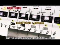 PRY-D1224 Yüksek Hızlı Tam Otomatik 4 Renkli Flexo Baskı Slotting Die Cutting Stacking Machine