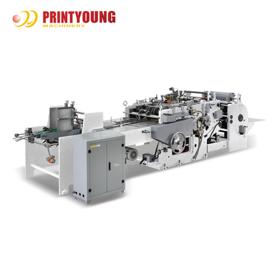 PRINTYOUNG KL-D Rulmanlı Yarı Otomatik Kağıt Alışveriş Çantası Alt Katlama ve Yapıştırma Makinesi (Perakende Kullanım İçin)